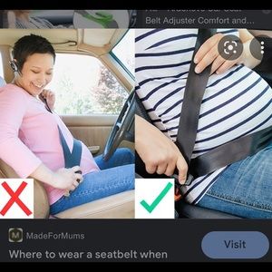 Pregnancy SeatBelt Adjuster for Belly Safety